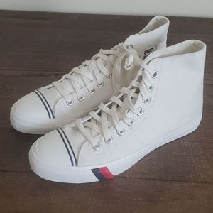 NWOB Pro-Keds Hi White Sneakers Size 10 Mens